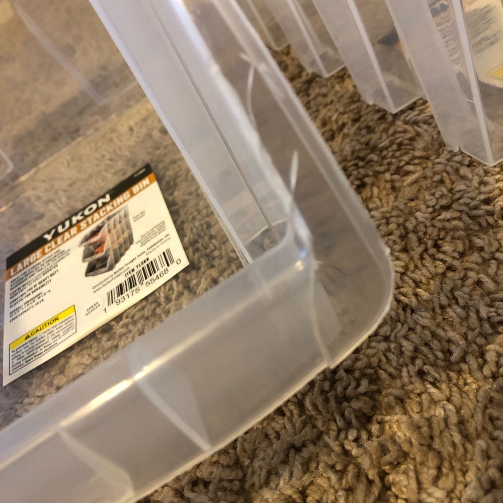 Clear Stackable Storage Bins - Picture 7 of 7